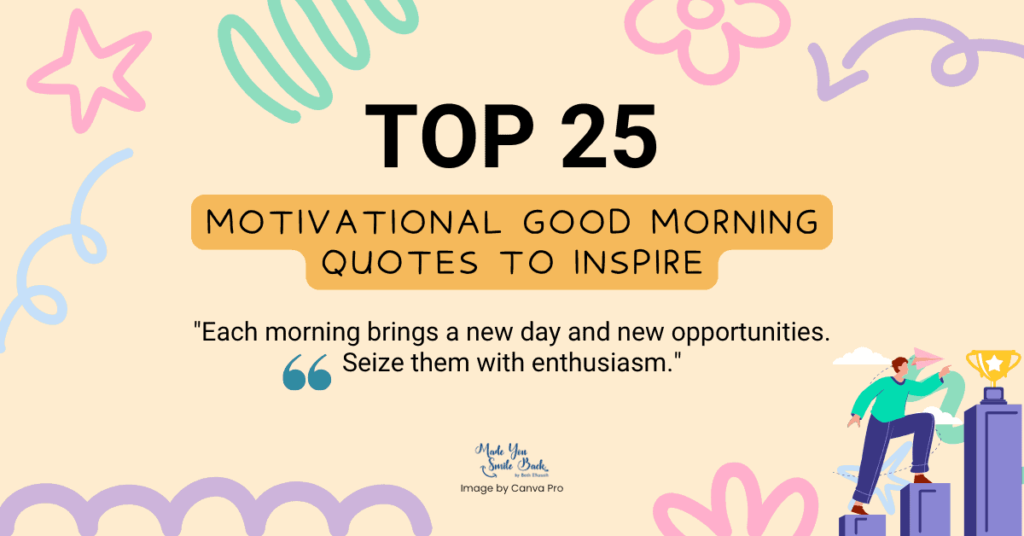 Wake Up Inspired: 25 Good Morning Quotes 3 Wake Up Inspired: 25 Good Morning Quotes &Raquo; Top 25 Motivational Good Morning Quotes To Inspire 1 1024X536 1