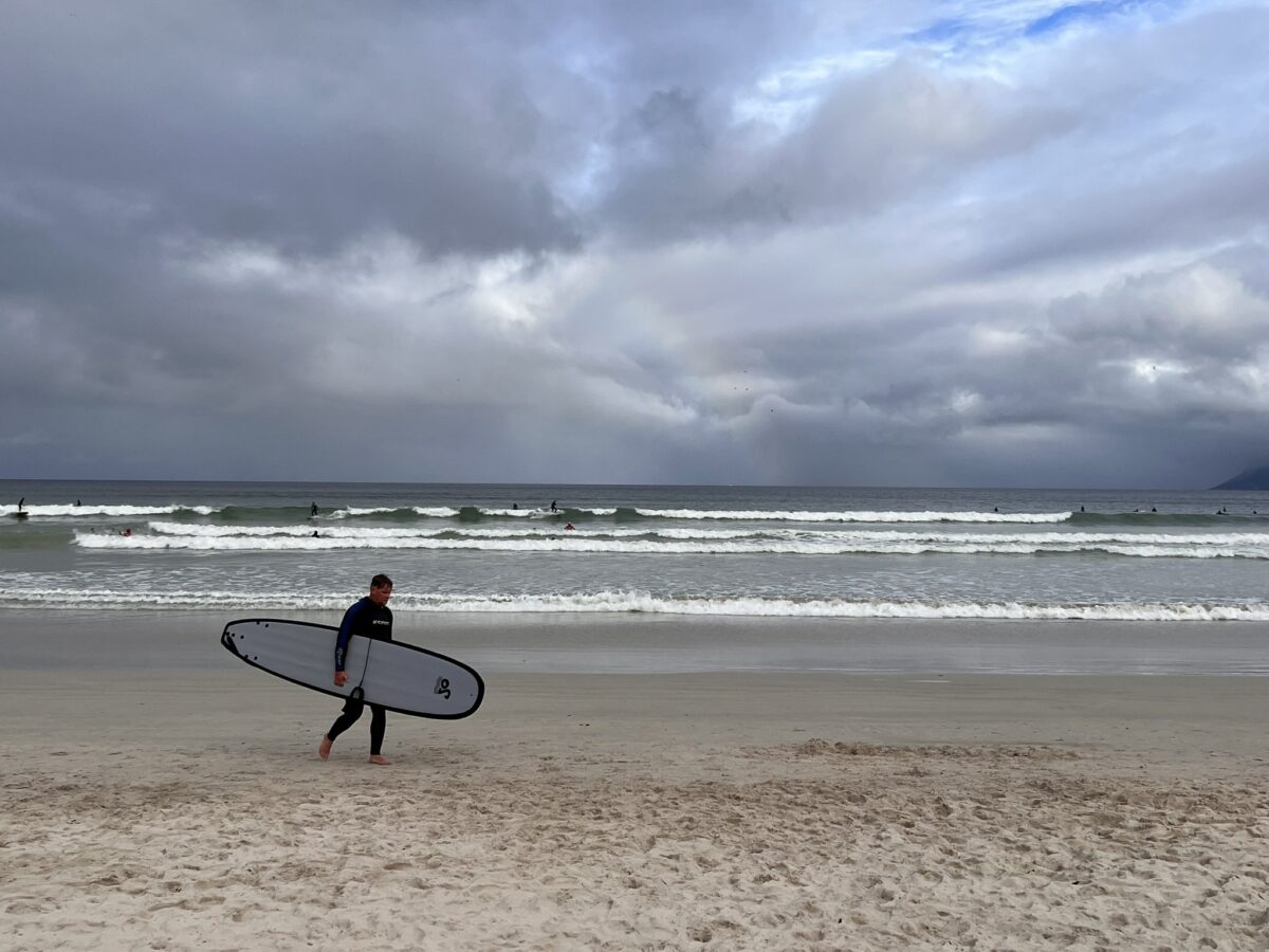 Surfing At Muizenberg