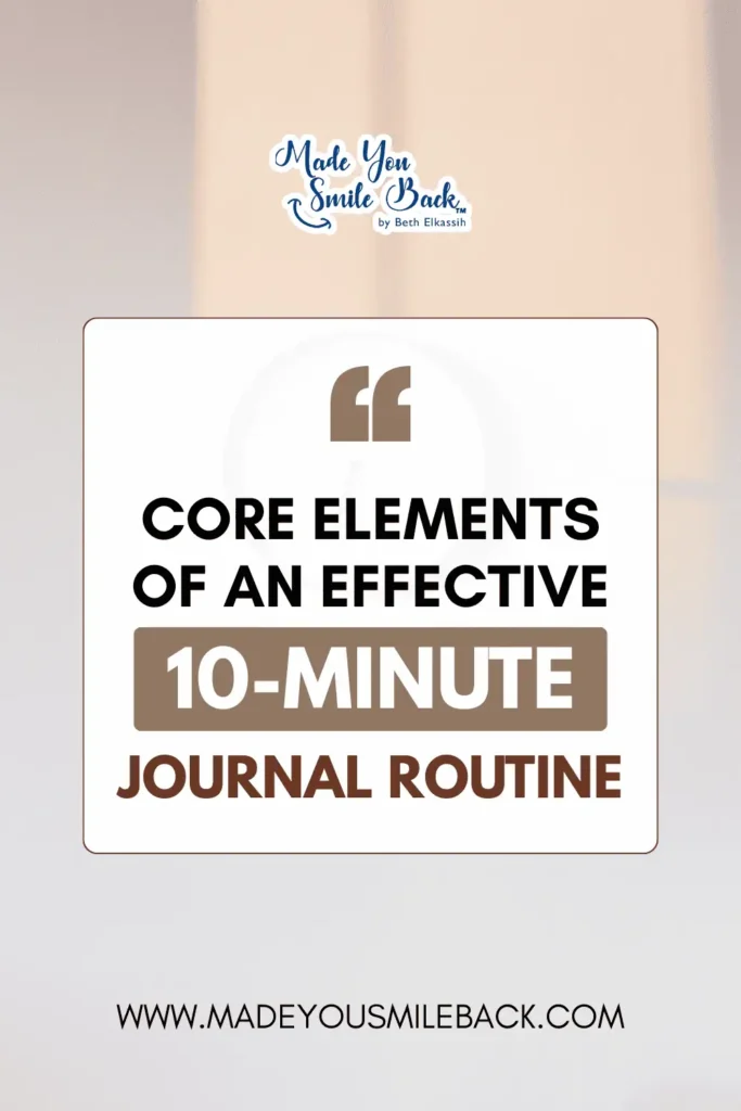 10-Minute Journal Routine For Mental Reset To Boost Clarity And Focus &Raquo; Core Elements Of An Effective 10 Minute Journal Routine 1 683X1024 1
