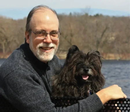 After Losing His Wife, Greg Peck Healed Through Writing, Biking And Birdwatching &Raquo; Greg Peck With His Cairn Terrier Molly 1024X884 1