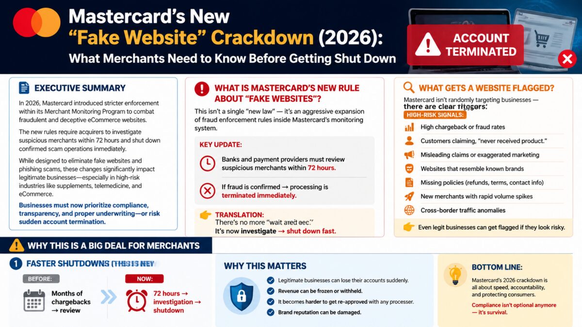 Mastercard 2026 Merchant Rule Changes: A Detailed Infographic Regarding Mastercard’s 2026 Crackdown On