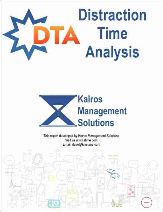 The Cover Of The Distraction Time Analysis Assessment. 