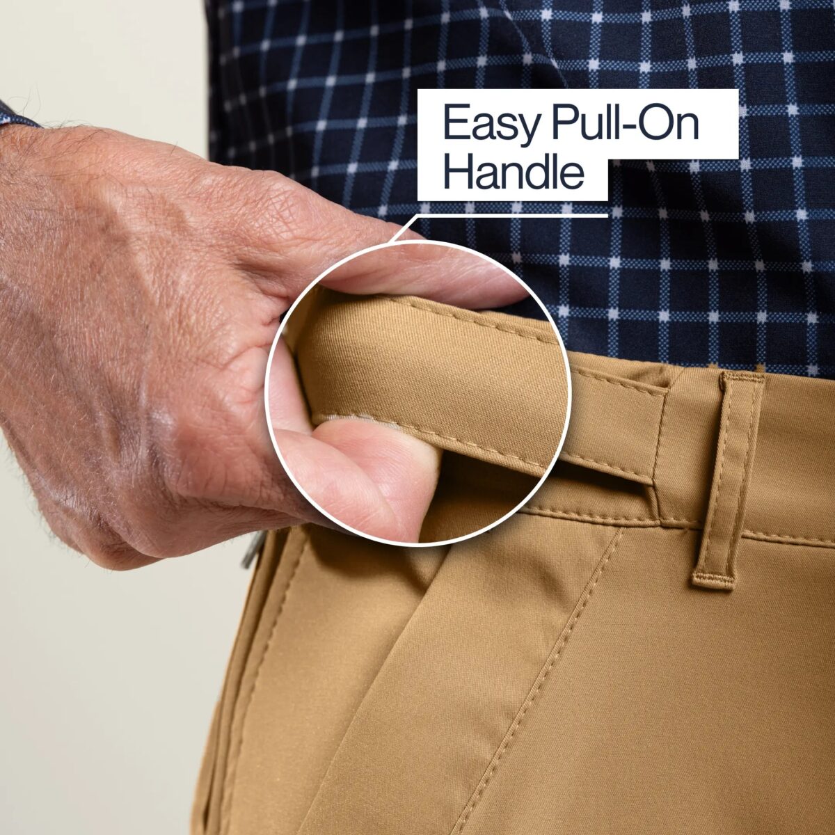 Joe & Bella Signature Side-Zip Chinos For Men #Khaki