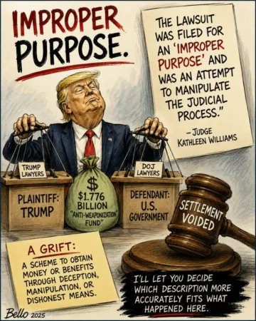 ‘Improper Purpose’: Is “Grift” More Like it?